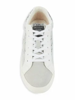 Vintage Havana Croco-Embossed Superstar Leather Sneakers