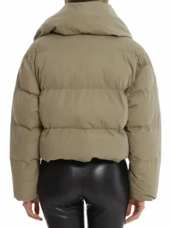 Women Avec Les Filles Cropped Puffer Jacket