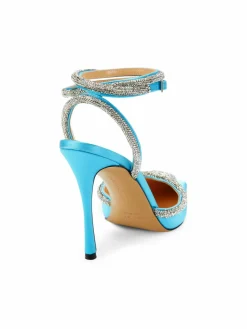Mach & Mach Crystal Embellished Stiletto Pumps
