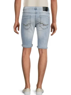 X Ray Shorts|Cuffed Denim Shorts Blue
