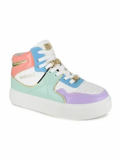 Bebe Curb Link Coloblock Platform Sneakers