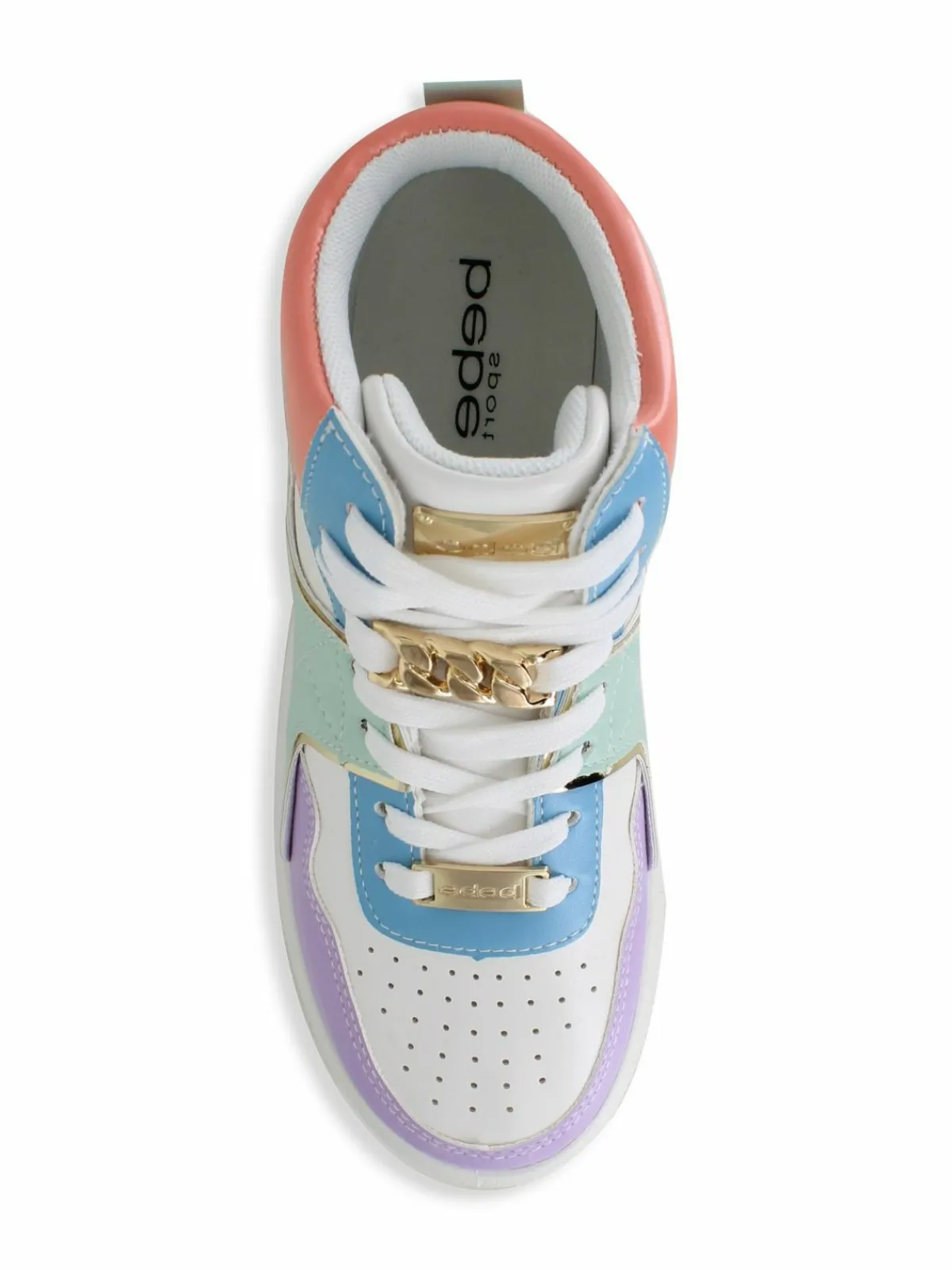 Bebe Curb Link Coloblock Platform Sneakers