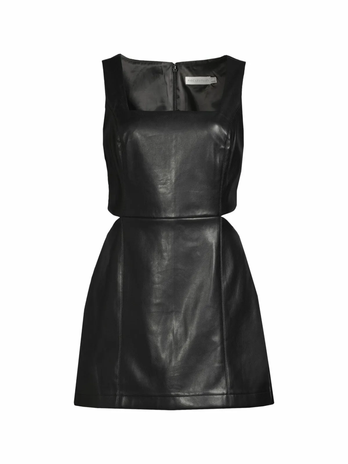 Women Avec Les Filles Cutout Faux Leather Romper