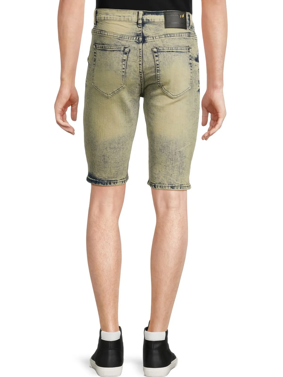 MAISON NOIR Shorts|Dazed Mid Rise Graphic Denim Shorts Multi