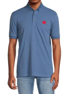 HUGO Polos|Dereso Box Logo Polo Blue
