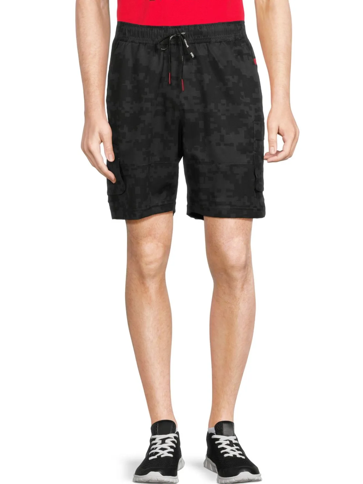 Spyder Shorts|Digital Camo Cargo Shorts Blazing Black