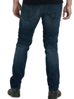 Stitch Jeans|Distressed Slim Fit Biker Jeans Breckenridg Blue