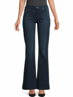 Women 7 For All Mankind Dojo Cuff Flared Jeans