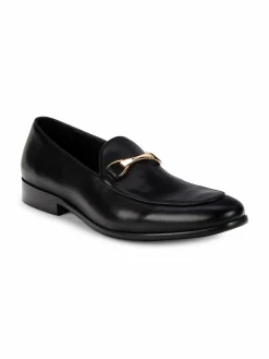 Saks Fifth Avenue Dunham Leather Bit Loafers
