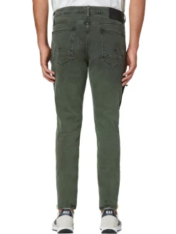 Hudson Jeans|D-Zack Side Zip Skinny Jeans Stained Army