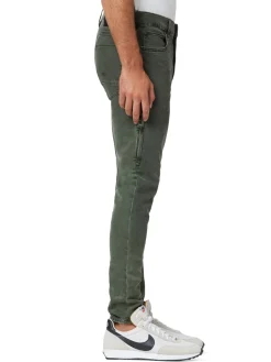 Hudson Jeans|D-Zack Side Zip Skinny Jeans Stained Army