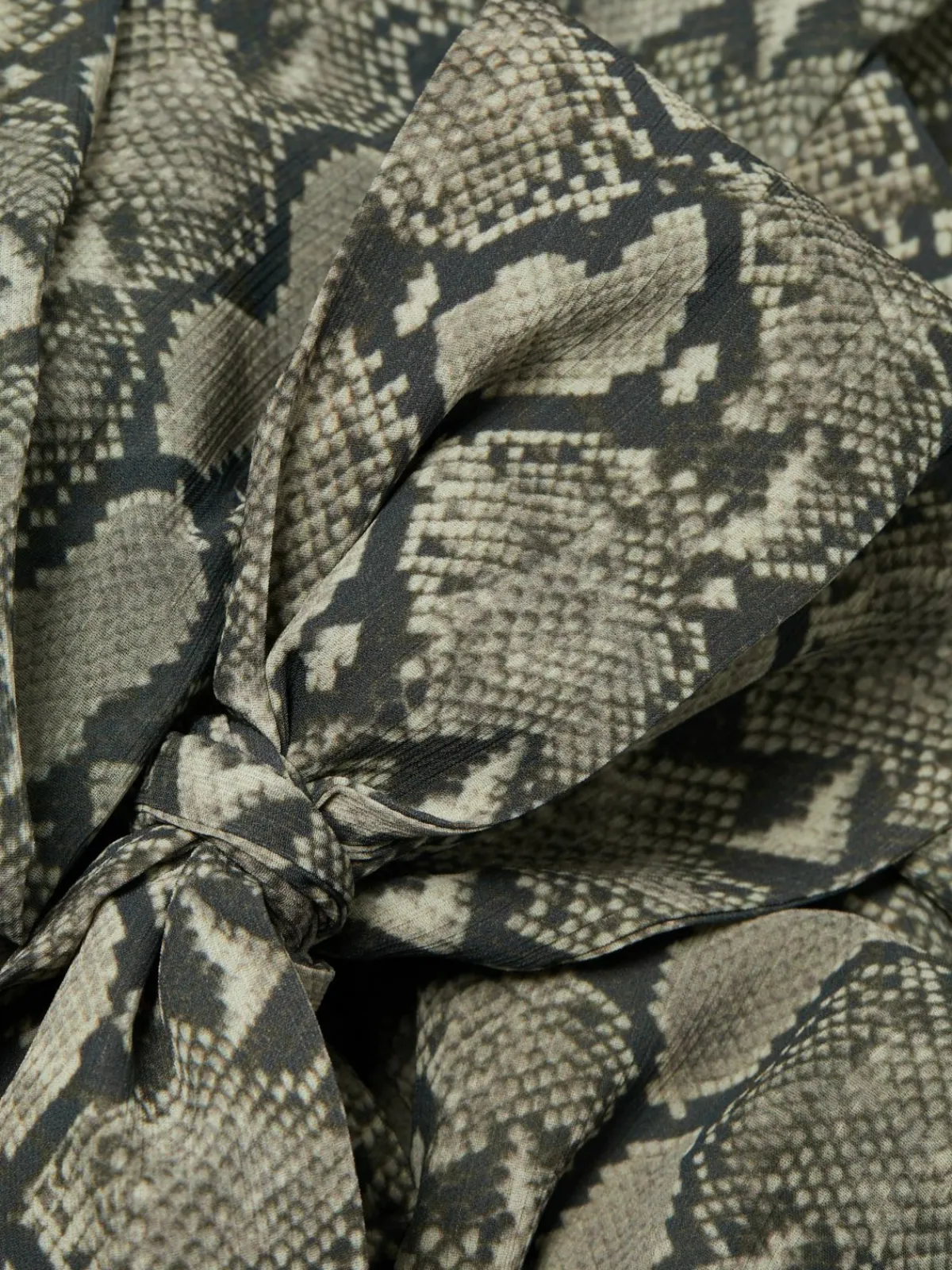 Women L'AGENCE Echo Belted Snakeskin-Print Jumpsuit