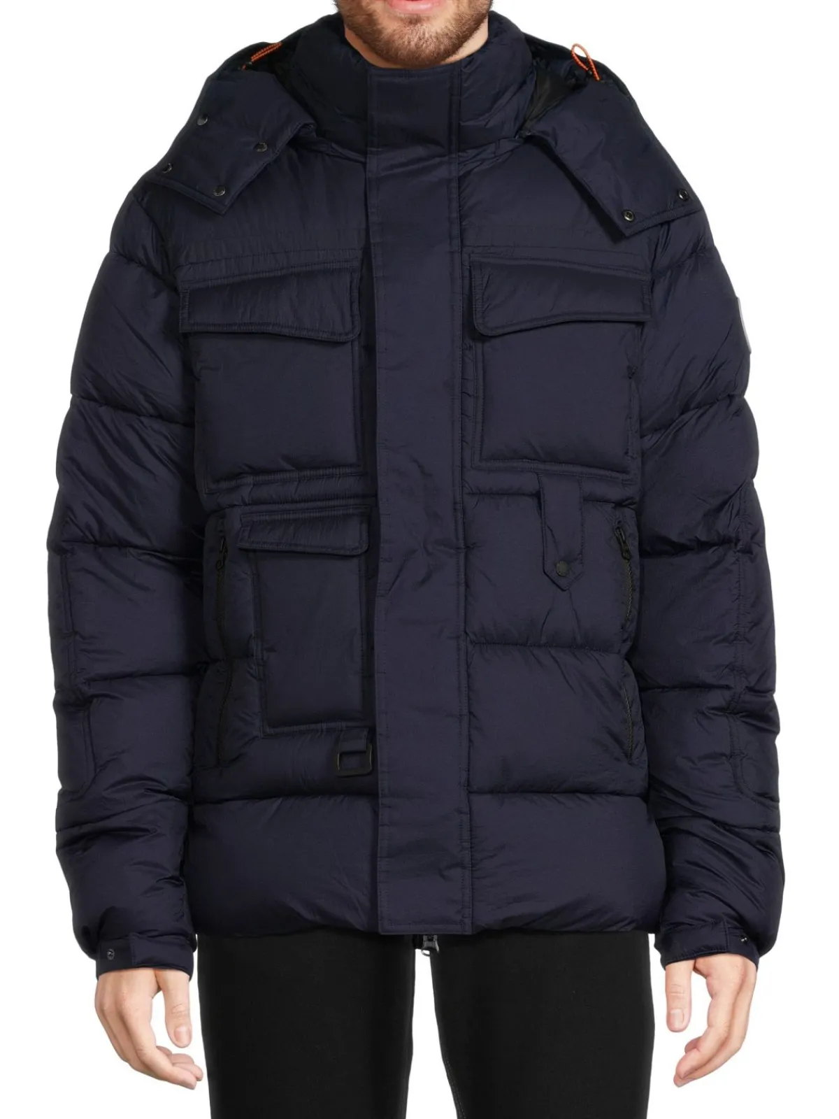Save the Duck Coats & Jackets|Egon Hooded Puffer Jacket Navy Blue