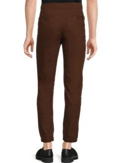 Onia Pants|Elijah Linen Blend Pants Brown
