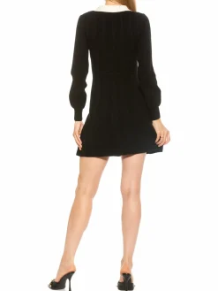 Women Alexia Admor Ellie Collared Knit Mini Dress