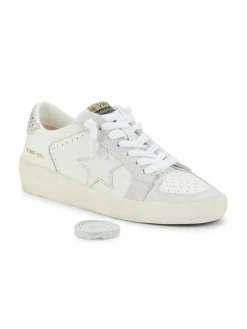Vintage Havana Elora Snake-Embossed Star Sneakers
