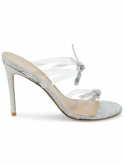 Stuart Weitzman Embellished Bow Sandals