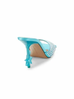 Mach & Mach Embellished Satin Sandals