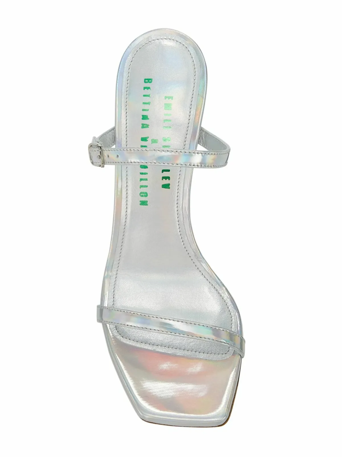 Bettina Vermillon Emili Sindlev X Victoria Iridescent Leather Sandals