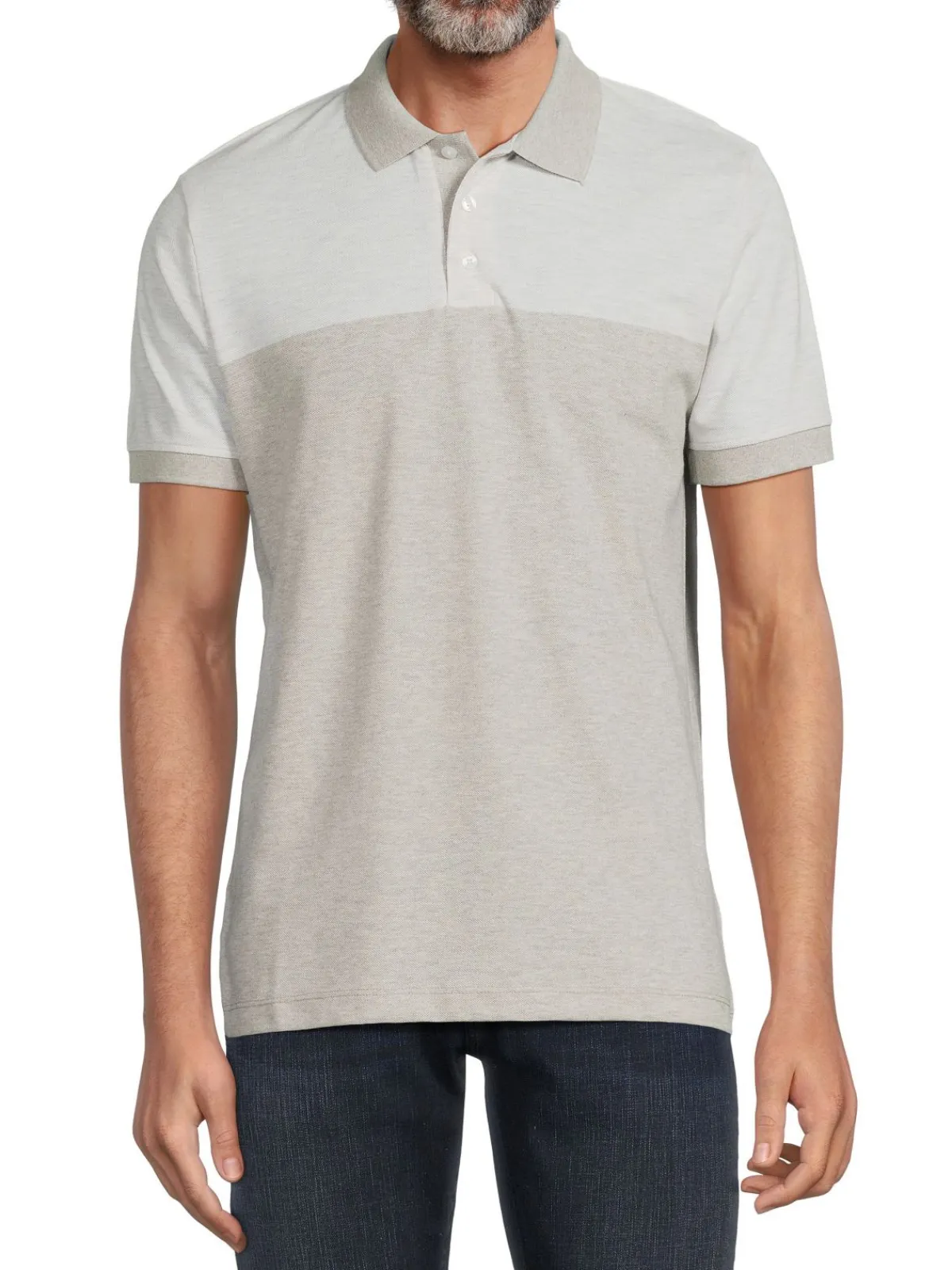 French Connection Polos|Engineered Pique Polo Light Grey