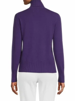 Women Qi New York Essential Cashmere Turtleneck Sweater
