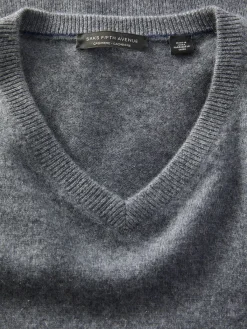 Saks Fifth Avenue Sweaters|Essential Cashmere V-Neck Sweater