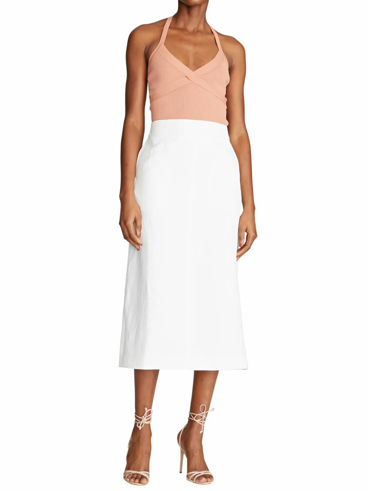 Women Halston Evan High-Waisted Midi-Skirt