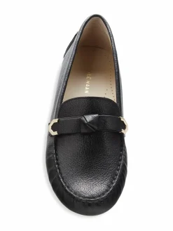 Cole Haan Evelyn Bow Leather Driving Loafers