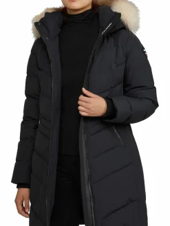Women Pajar Faux Fur Trim Puffer Coat