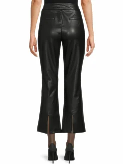 Women Nanette Lepore Faux Leather Flared Pants