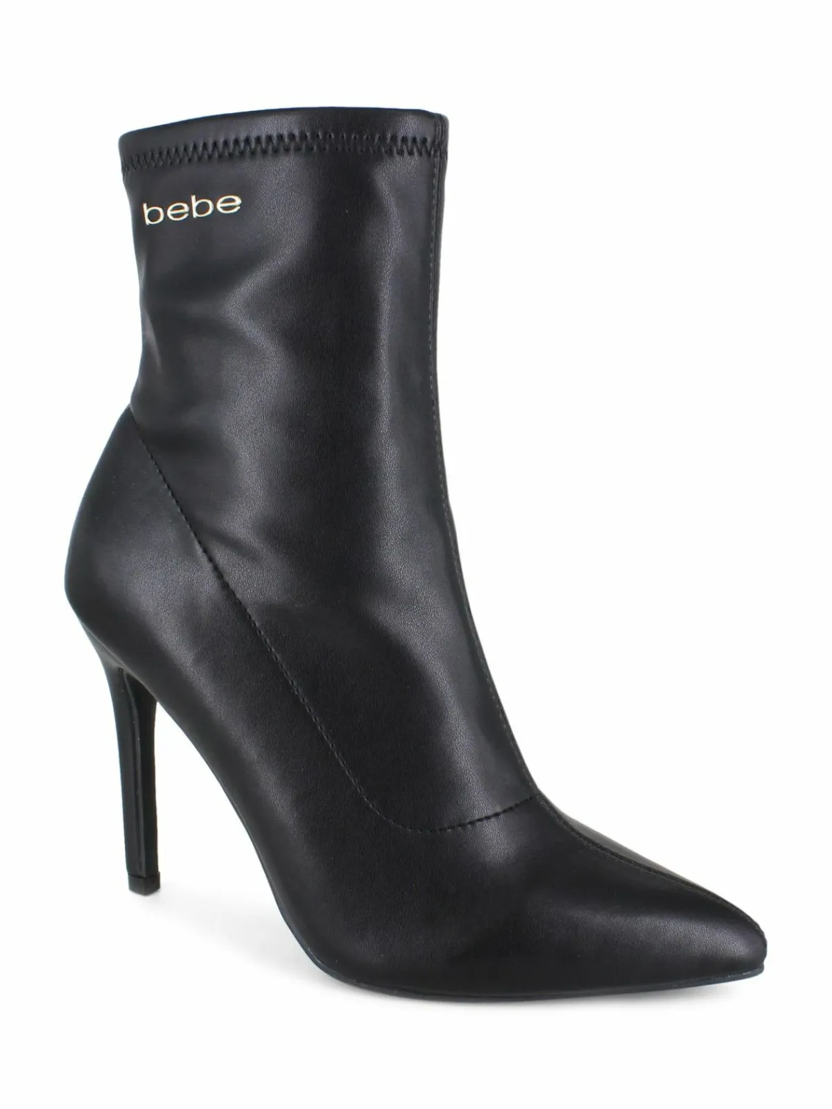 Bebe Faux Leather Stiletto Ankle Boots
