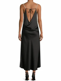 Women Lea & Viola Faux Pearl Strap Slip Dress