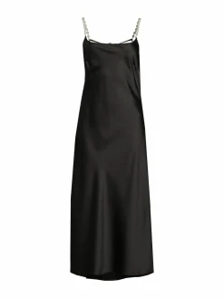 Women Lea & Viola Faux Pearl Strap Slip Dress