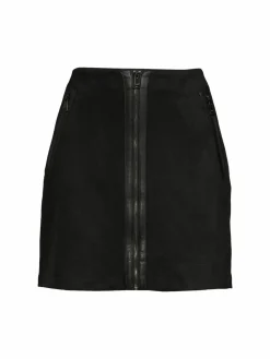 Women DKNY Faux Suede Mini Skirt