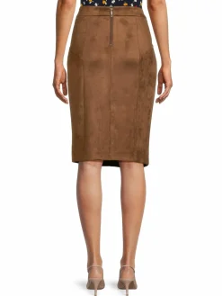Women Tommy Hilfiger Faux Suede Pencil Skirt