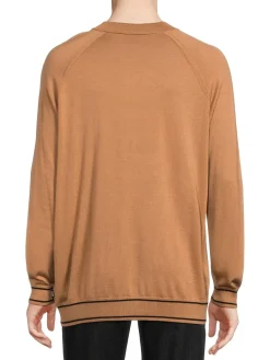 BOSS Sweaters|Favino Raglan Sleeve Virgin Wool Blend Sweater Beige