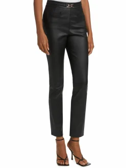 Women Derek Lam 10 Crosby Fia Slim Leather Pants