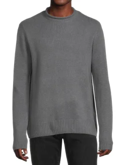 Onia Cashmere|Fisherman Wool & Cashmere Sweater Heather Mint