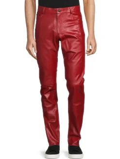 RON TOMSON Pants|Five Pocket Leather Pants