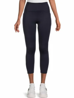 Women Spyder Floating Pocket Solid Leggings