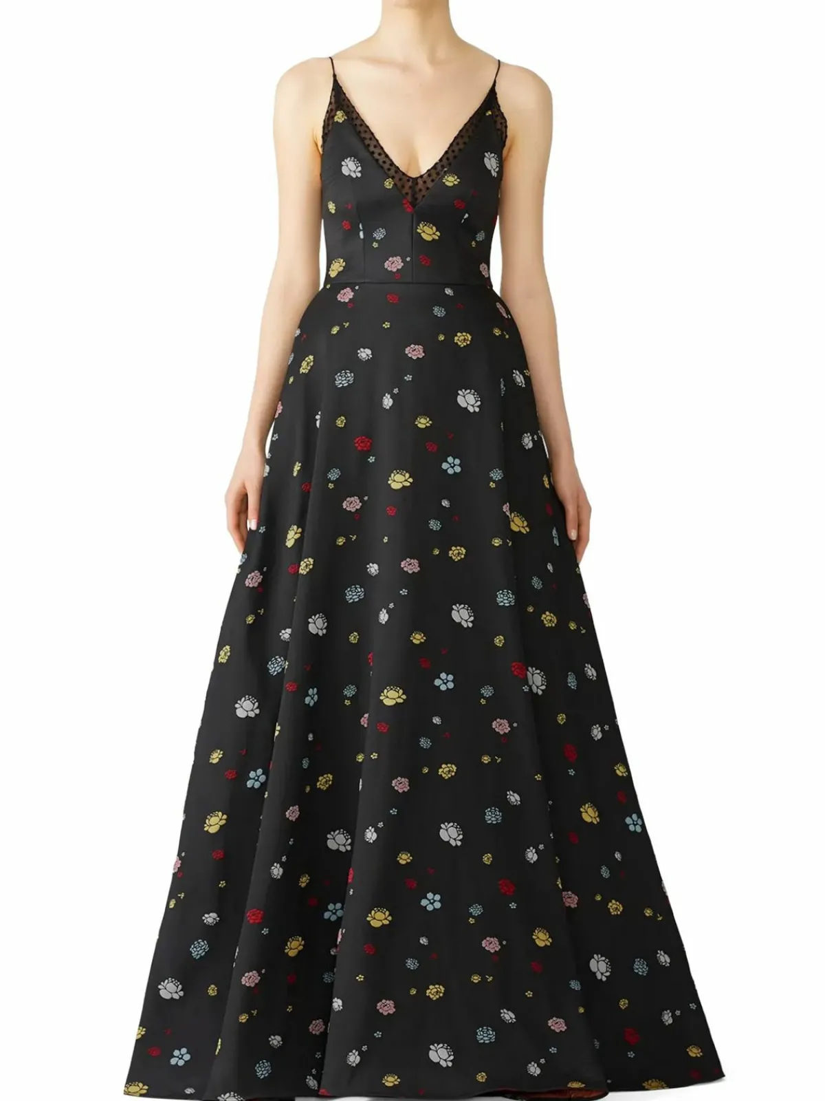 Women Monique Lhuillier Floral A Line Ball Gown