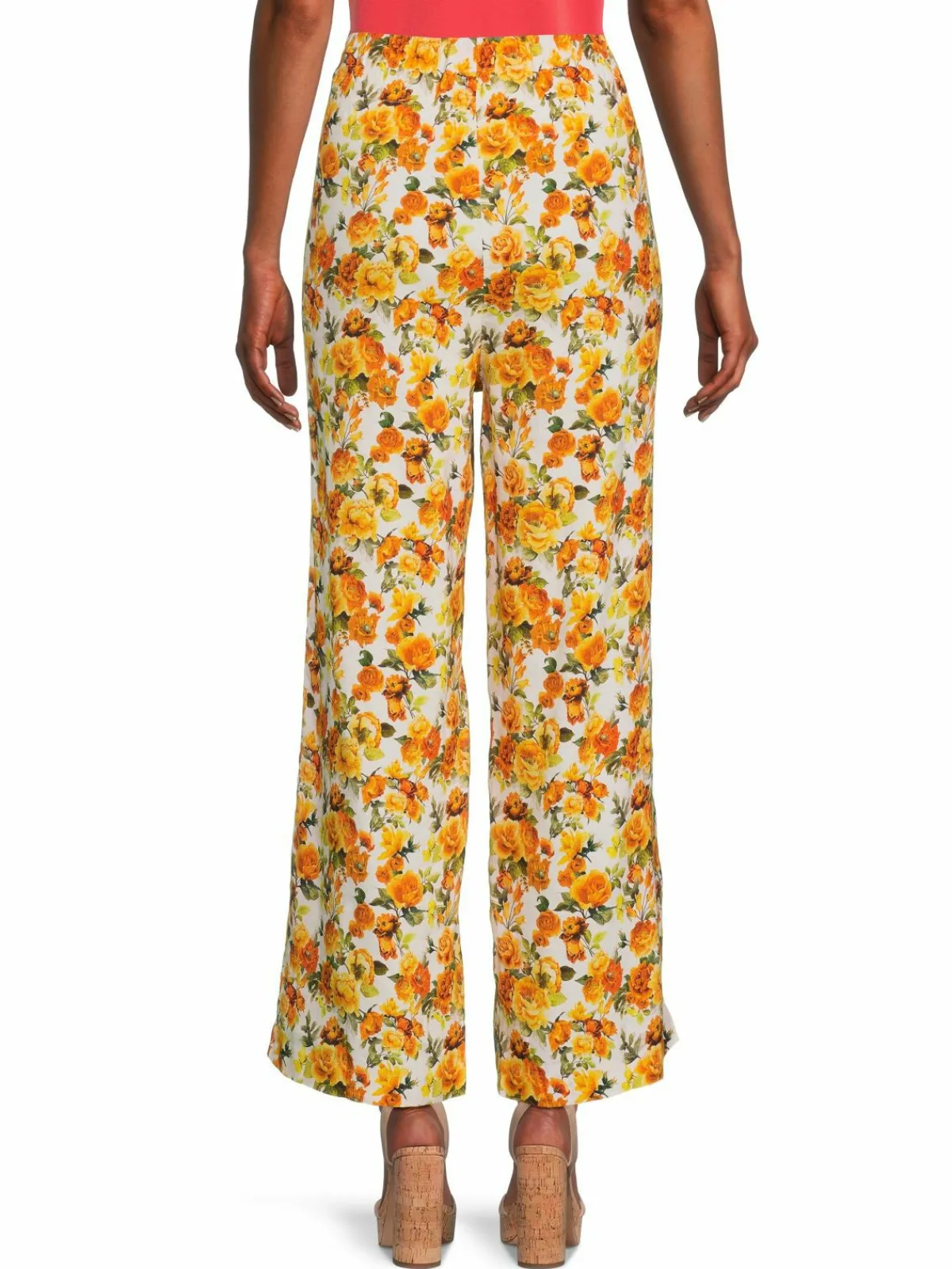 Women Onia Floral Air Linen Blend Pants
