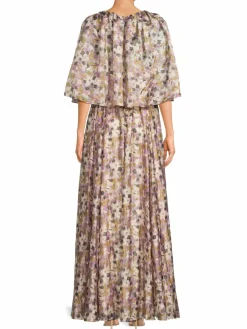 Women Mikael Aghal Floral Floor-Length Gown