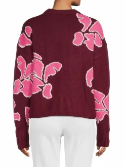 Women Saks Fifth Avenue Floral Sweater