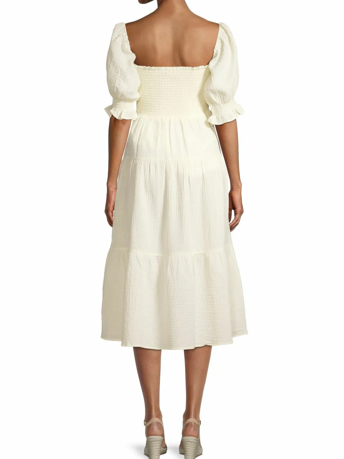 Women CAARA Frankie Squareneck Tiered Dress