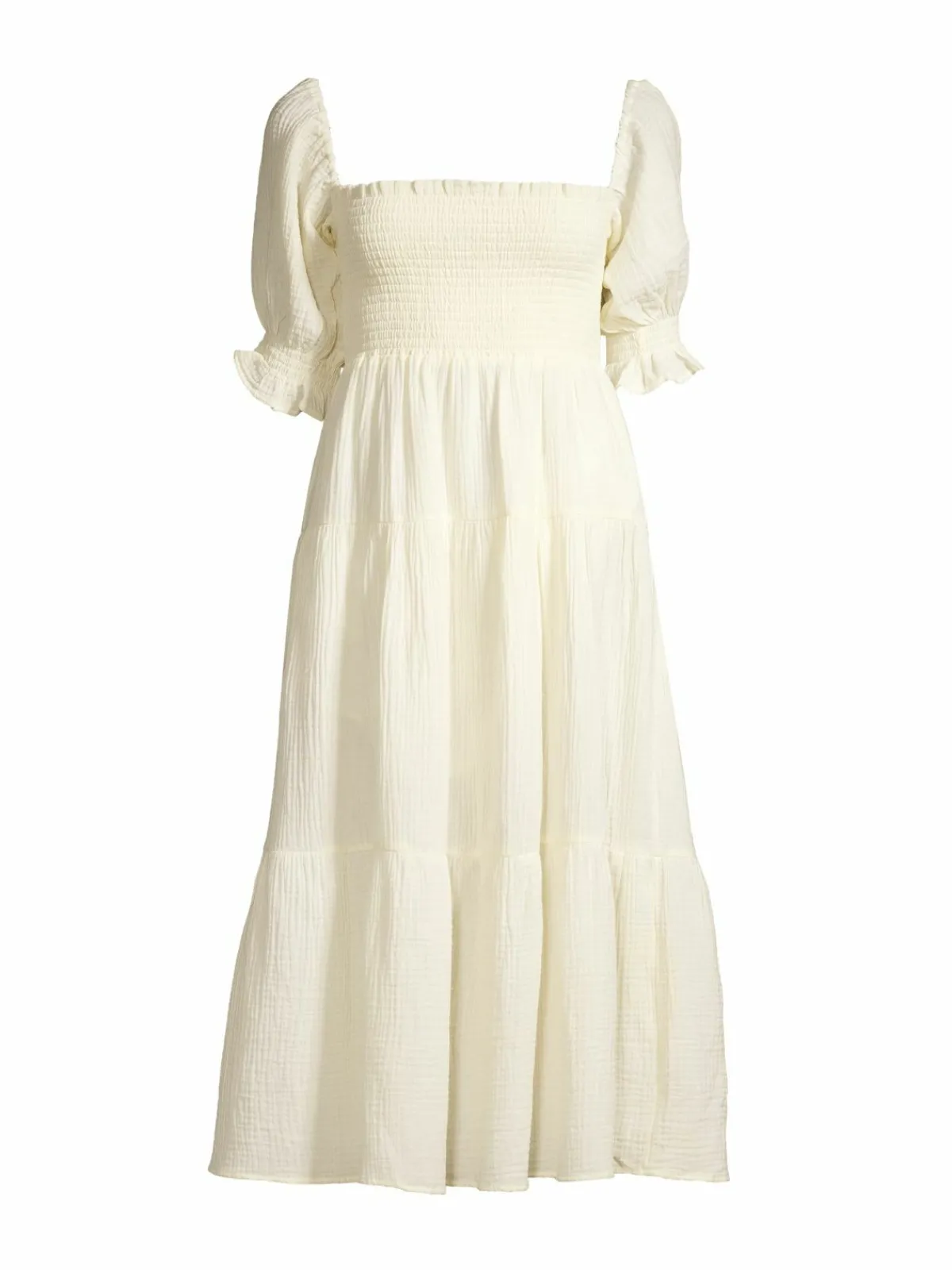 Women CAARA Frankie Squareneck Tiered Dress
