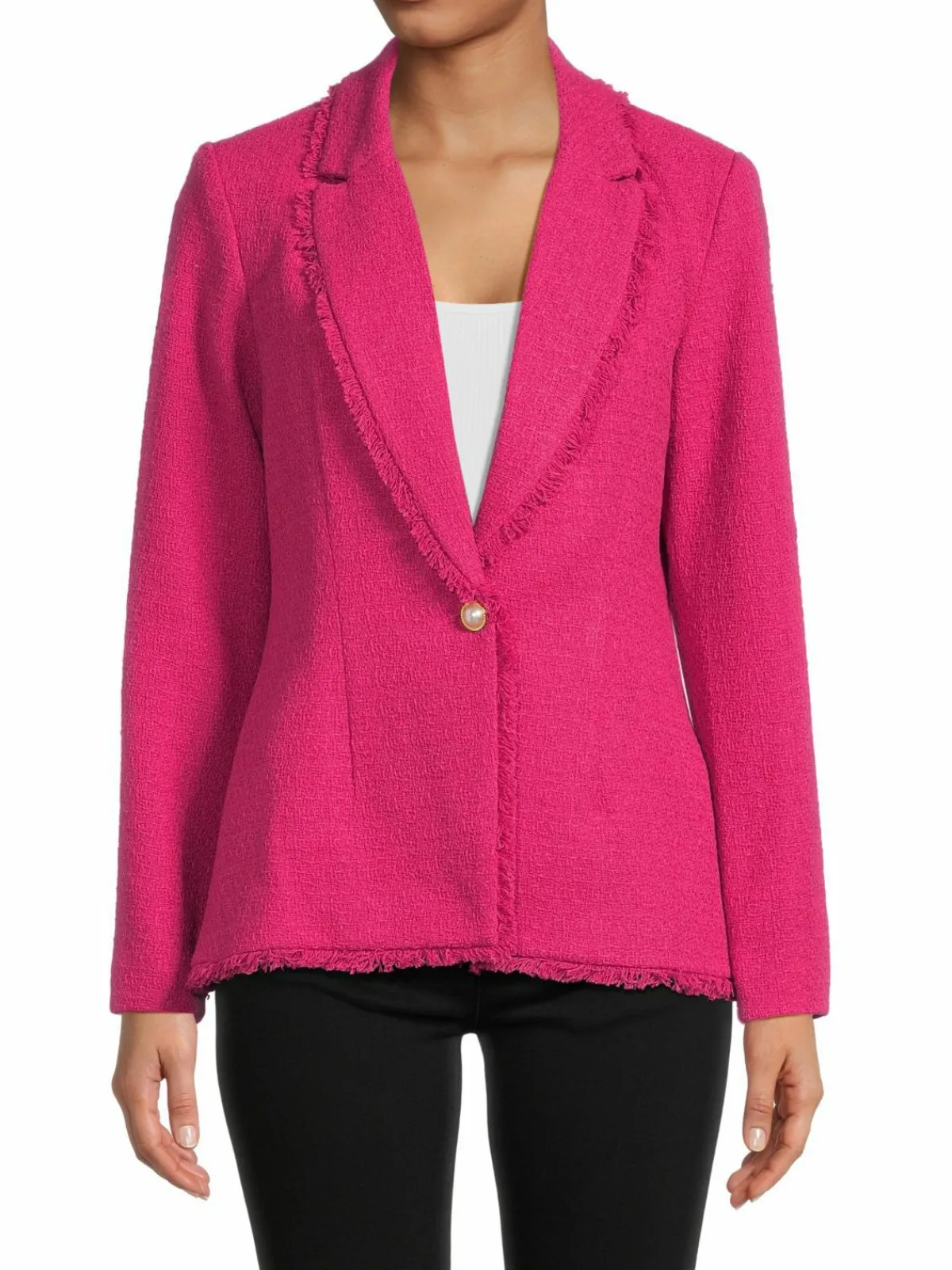 Women NANETTE nanette lepore Fringe Trim Blazer