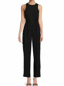 Women Love Ady Front Zip Cargo Jumpsuit