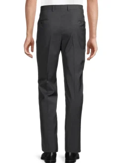 BOSS Pants|Genesis 4 Virgin Wool Dress Pants Dark Grey