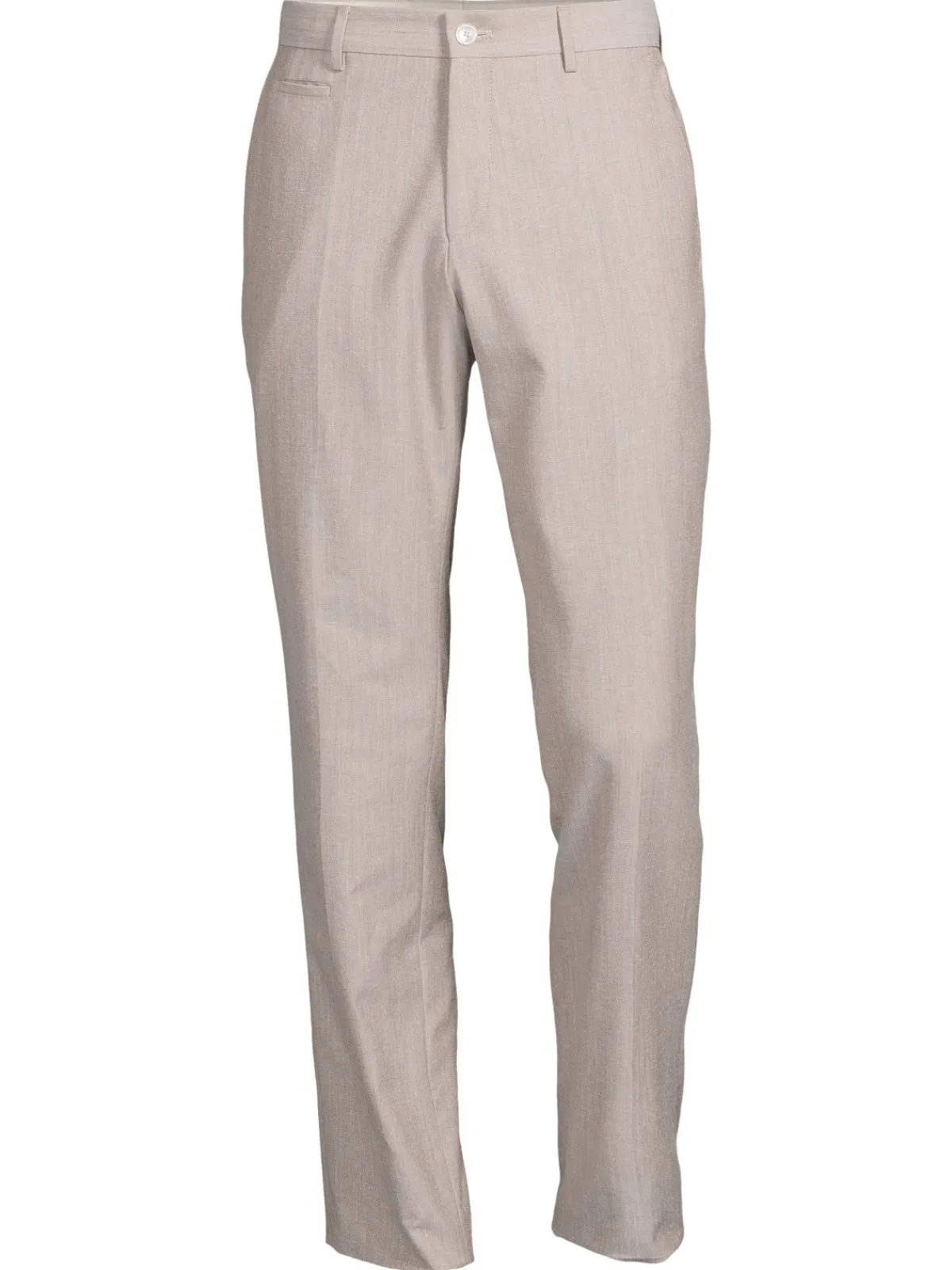 BOSS Pants|Genius Solid Slim Fit Virgin Wool Blend Pants Beige